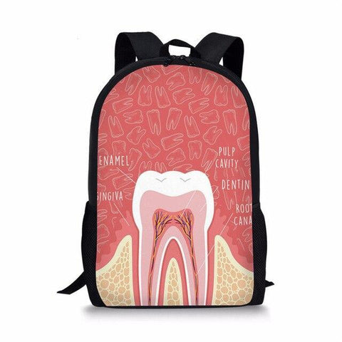 EVERYDAY COOL DENTAL ANATOMY BACKPACK Toothlet DENTAL ANATOMY