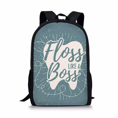 EVERYDAY COOL FLOSS LIKE A BOSS BACKPACK Toothlet FLOSS BOSS