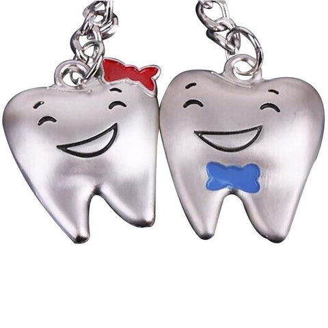 LOVELY TOOTHY COUPLE KEYCHAIN Toothletshop Lovely Couple