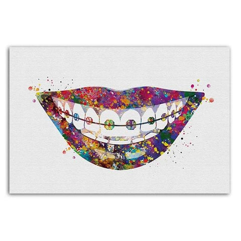 Ortho Smile Premium Canvas - Dental Poster - TOOTHLET