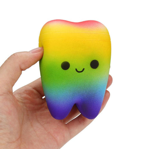 RAINBOW TOOTH SQUISHY TOY Toothlet