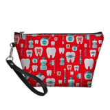 SUPER HANDY GO-BRACES COSMETIC BAG Toothlet RED 21.5x14.5x6.5CM 