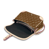 Luxe Molar Monogram Saddle Bag