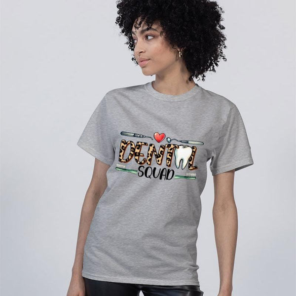 dental squad leopard Unisex Tee | Champion