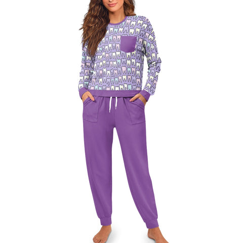 Pastel Molar Harmony Women's Loungewear Set
