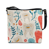 Artistic Tooth Bloom Bucket Bag