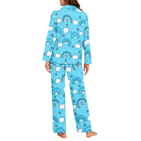 Blue Hearts & Rainbows Dental Women's Pajama Set