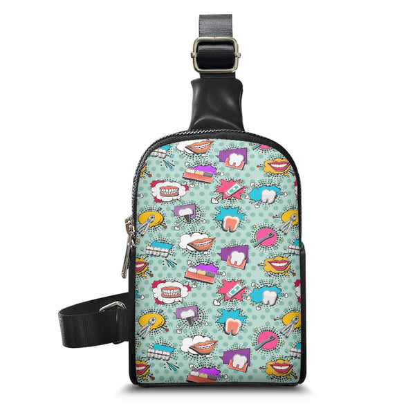 Retro Dental Pop Chest Bag