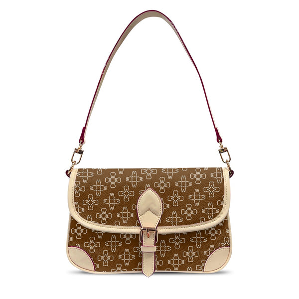 Luxe Molar Monogram Saddle Bag