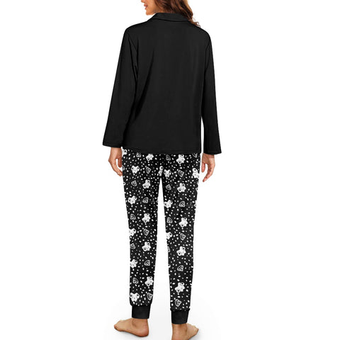 Chic Diamond Smiles Women's Pajama Set