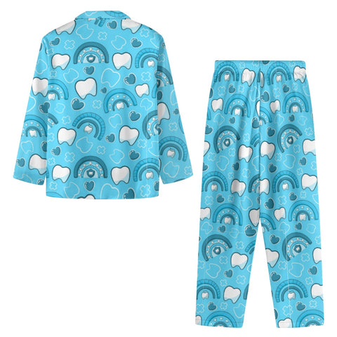 Blue Hearts & Rainbows Dental Women's Pajama Set