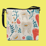 Artistic Tooth Bloom Bucket Bag