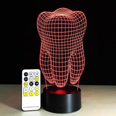 3D Effect Molar Lamp