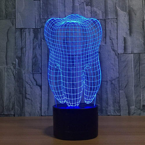 3D Effect Molar Lamp