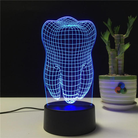 3D Effect Molar Lamp