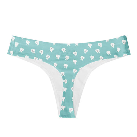 Cool Sky Teeth Seamless Thong