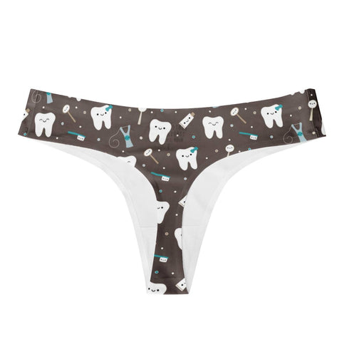 Happy Teeth Seamless Thong