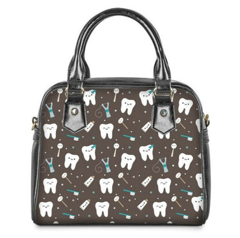 Happy Tooth Crossbody Satchel Handbag