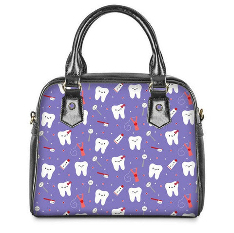 Happy Tooth Crossbody Satchel Handbag