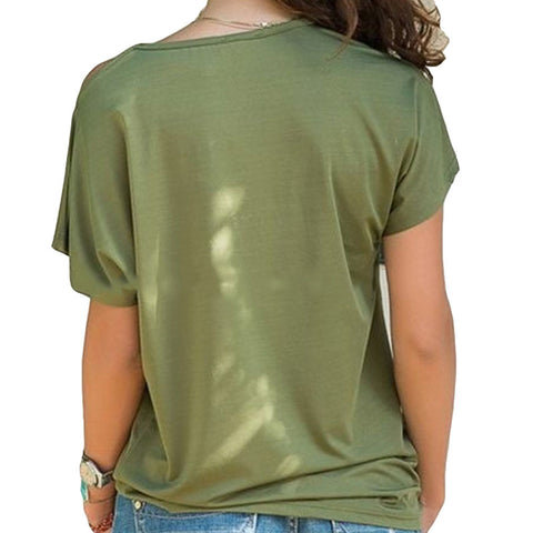 Dental Heart Beat Open Shoulder Top