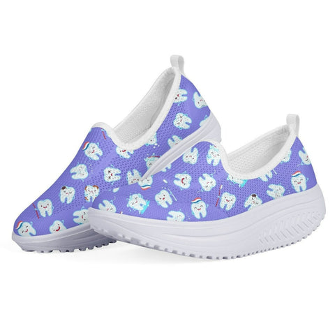 Dental Hygiene Platform Slip-on Shoes