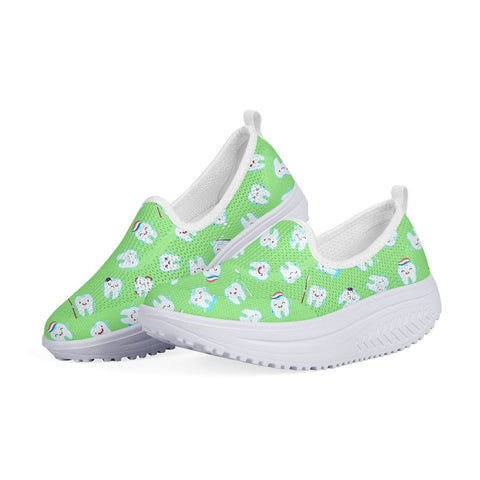 Dental Hygiene Platform Slip-on Shoes