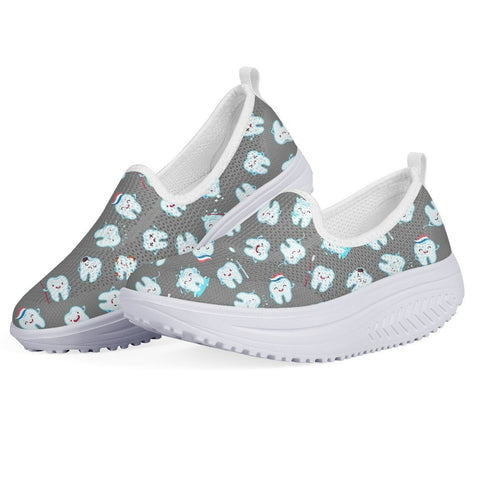 Dental Hygiene Platform Slip-on Shoes