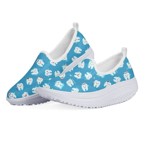 Dental Hygiene Platform Slip-on Shoes