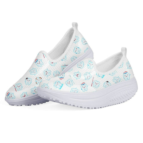 Dental Hygiene Platform Slip-on Shoes