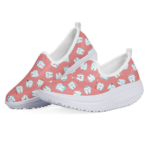 Dental Hygiene Platform Slip-on Shoes