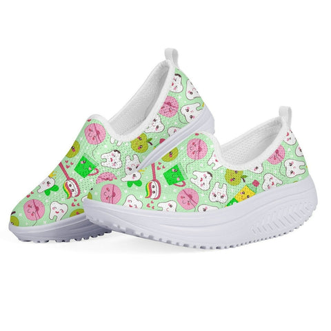 Pink Toothbrush Platform Slip-On shoes