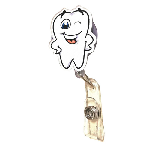 Tooth Wink Retractable badge Holder