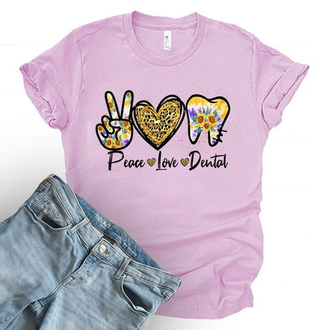 Spring Peace, Love and Dental T-shirt