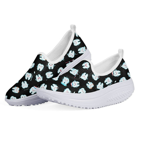 Dental Hygiene Platform Slip-on Shoes