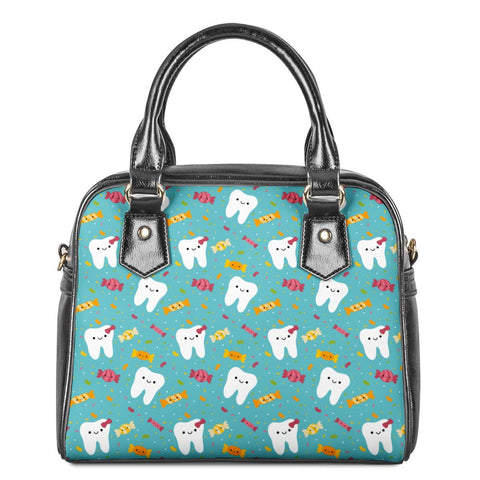 Tooth Candy Crossbody Satchel Handbag - Dental Teeth Crossbody Bag - TOOTHLET