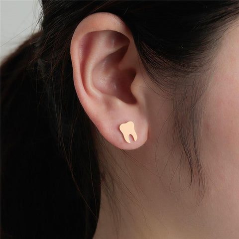 Classic Style Tooth Earrings
