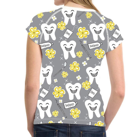 Cool Smiley Teeth Raglan T-Shirt