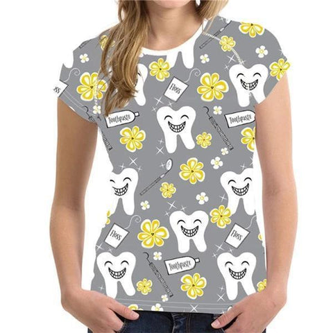 Cool Smiley Teeth Raglan T-Shirt