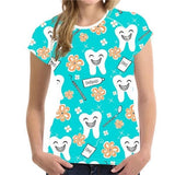 Cool Smiley Teeth Raglan T-Shirt - Dental Hygiene Tee - TOOTHLET
