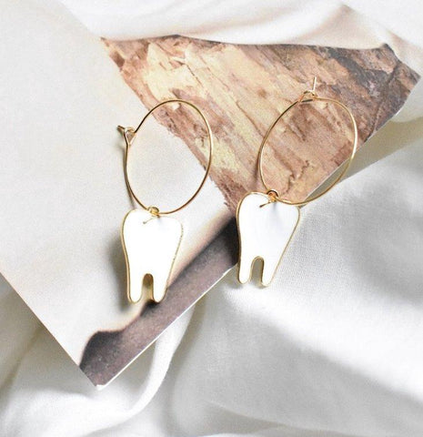 Cool Molar Loop Earrings - Tooth Earrings - TOOTHLET