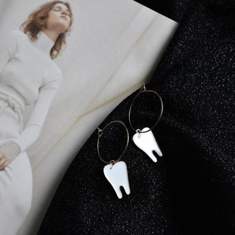 Cool Molar Loop Earrings