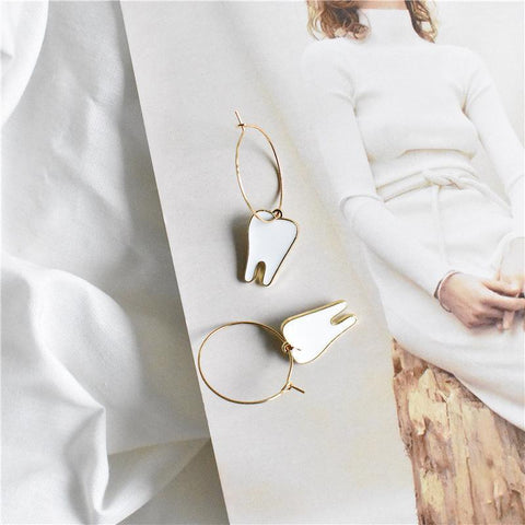 Cool Molar Loop Earrings
