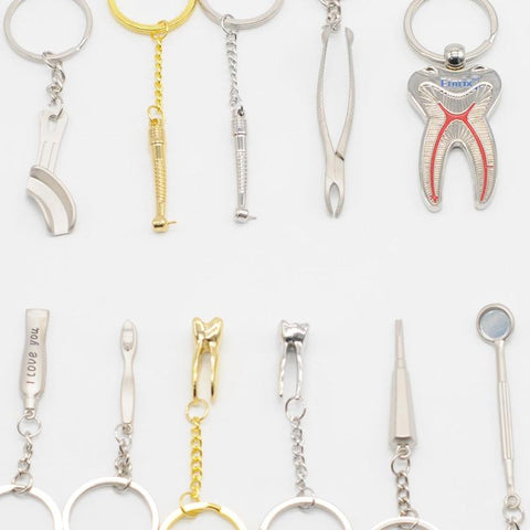Dainty Dental Tray Keychain