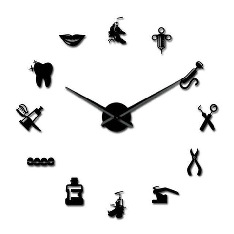 Dental Clinic Wall Clock - Dental Clock - TOOTHLET