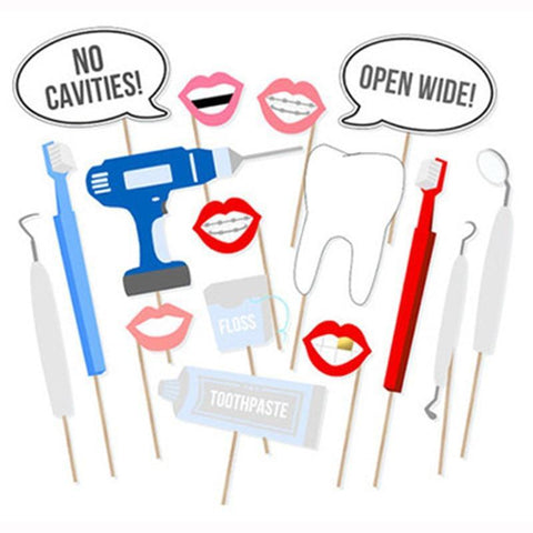 Dental Party Props - Dental Party Photo Booth Props - TOOTHLET