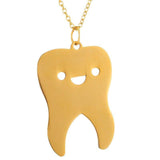 Everyday Smiley Tooth Necklace - Dental Hygienist Necklace - TOOTHLET