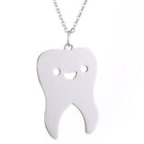 Everyday Smiley Tooth Necklace - Dental Hygienist Necklace - TOOTHLET