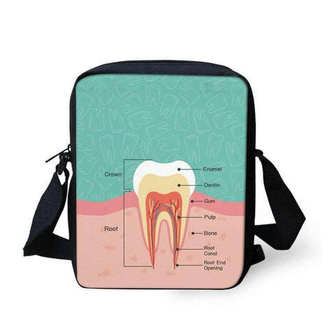 FABULOUS CROWN AND ROOT CROSSBODY BAG Toothlet CROWN AND ROOT