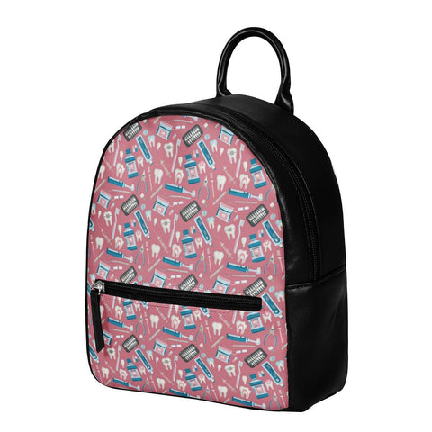 Fashion Cool Dentist Faux Leather Backpack Purse