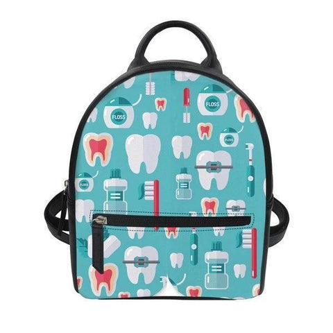 GO-BRACES FAUX LEATHER BACKPACK PURSE Toothlet GO BRACES